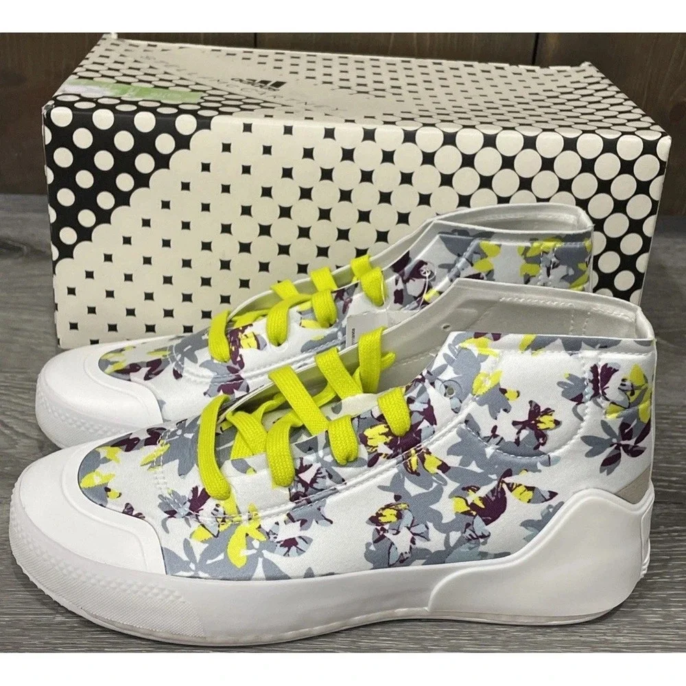 NEW adidas x Stella McCartney aSMC Treino Floral Mid Printed‎ Shoes US 7 FY1180